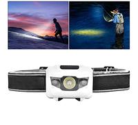 Xiuganpo Lampada Frontale a LED da Esterno Resistente e Impermeabile per la Pesca e L'escursionismo Lampada Frontale Nera da 80 Lm 3 W per Picnic, Alpinismo, ABS (#2)