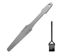 Xiuganpo Lima per Coronare Tasti per Chitarra, Strumento per Livellare e Livellare Tasti in Acciaio Inossidabile per Liutai, Antiruggine 20 Cm con Manico Sagomato per Riparazione Strumenti e (Lima +
