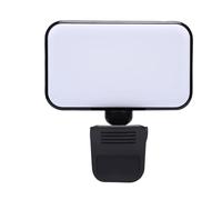 Xiuganpo Luce per Selfie a LED Regolabile Portatile per Illuminazione per Videoconferenze di Trucco in Streaming Live con Clamp/Holder per Creatori di Contenuti Plastica 3,43x3,94 Pollici (BLACK)