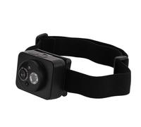 Xiuganpo Macchina Fotografica del Faro del LED, Mini Macchina Fotografica di Azione 1080P Con la Fascia, Fotocamera Portabile Con Proiettore a LED Con Regolazione 45 Gradi Per il