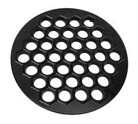 Xiuganpo Macchina per Ravioli Russi, Pressa per Gnocchi con Retro Piatto Facile da Pulire, Stampo Pelmeni in Lega di Alluminio 37 Fori per Gnocchi di Carne Fatti in Casa, Utensile da per (BLACK)