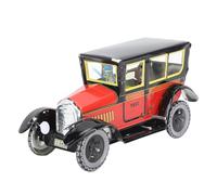 Xiuganpo Macchinina Giocattolo Vintage Rossa con Carica a Carica, Taxi, Meccanismo a Orologeria, per Materiale in Lamiera Stagnata per Feste di Compleanno