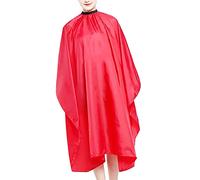 Xiuganpo Mantella Parrucchiere Unisex Impermeabile Regolabile Comoda per Uso Salone e Barbiere, Rossa 140 X 120 Cm