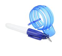 Xiuganpo Marcatore di Linee per Palline da a 360° per Un Putt Accurato - Dispositivo per Disegnare Tre Linee da in Plastica Resistente - Strumento di Allineamento Portatile - 1 unità (Blue)