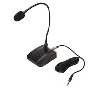 Xiuganpo Microfono da Tavolo, Microfono Professionale a Collo di Cigno da 6,35 Mm per Prevenire Interferenze per Conferenze per Parlato