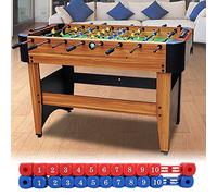 Xiuganpo Mini Calcio Balilla Segnapunti Multifunzione Plastica Resistente Materiali Ecologici per Amanti dello Sport Rosso + 2 Pezzi