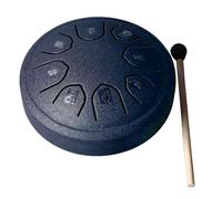 Xiuganpo Mini Tamburo per Lingua con 8 Note in Chiave C, Tono Unico, Facile da Imparare per Amanti e Professionisti della Musica, Materiale in Acciaio Al Carbonio (blu navy)
