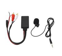 Xiuganpo Modulo Bluetooth AUX, Adattatore Cavo 2 di Alta qualità con Microfono Vivavoce Adatto per Sistemi Audio, Perfetto per lo Streaming di Musica in Auto, Nero, 1 unità