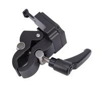 Xiuganpo Morsetto Batteria V Mount per Treppiede, Adatto a Tubi da 15-55mm | Adattatore per batteria V Lock con struttura in alluminio, piastra a sgancio rapido per supporto per fotocamera DSLR,