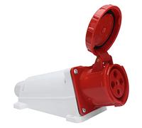 Xiuganpo Multipresa Industriale A 4 Pin, Impermeabile IP67, Trifase, con Contatti in Rame per Elevata Efficienza Lavorativa, Centrali Elettriche/banchine, 380 V-415 V 63 A 3P+T