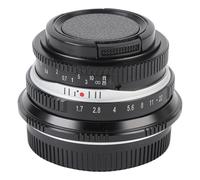 Xiuganpo Obiettivo Fotocamera M4/3, Obiettivo Fotocamera Manuale 25 Mm F1.7 Look Elegante per Ampia Apertura con Tappo Anteriore per G1 G3 G5 G6 G7 G85 G95 G100 G9 G9I1 M4/3 (BLACK)