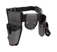 Xiuganpo Organizzatore di Cinture per Attrezzi in Tessuto Oxford per Elettricista Falegname Idraulico, Borsa per Attrezzi in Vita Regolabile Staccabile, Spazio Rinforzato per Ispettore Domestico