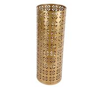 Xiuganpo Organizzatore Ombrello Bidone, Supporto per Il Modello di Rame Pattern Vuoto Spazio di Asciugatura Rapida in Metallo per la Casa per l'ingresso (Gold #11)