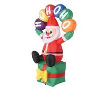 Xiuganpo Padre Gonfiabile Natale, Decorazione all'aperto del Padre Gonfiabile con un Segno di 5,9 Piedi per il Carnevale (Spina europea 220-240v)