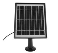 Xiuganpo Pannello Solare della Telecamera del Campanello, 2 in 1 USB C Facile da Installare Pannello Solare per Feader per Uccelli 10W Staffa a 360 Gradi per Esterno (Black)