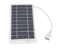 Xiuganpo Pannello Solare USB, Progettazione del Pannello Solare Caricatore Compatto Mango 5V 5W Silicon Monocristallino per il Viaggio all'aperto (WHITE)