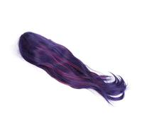 Xiuganpo Parrucca Lunga Diritta Blu Viola con Frangia Capelli Soffici Ed Eleganti per Feste Cosplay o Capelli Sintetici Ad Alta Temperatura per la Vita Quotidiana
