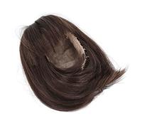 Xiuganpo Parrucca per Bambola, Frangia Piuttosto Dritta, Lunghezza Alle Spalle, Fibra Morbida per Vestire Bambole BJD 1/3, Divertimento Artigianale per gli Amanti delle Bambole (Marrone scuro)