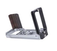 Xiuganpo Piastra a Rilascio Rapido, Impugnatura Antiscivolo per Fotocamera, Rapido della Batteria, Impugnatura in Legno con Chiavi a Foro Filettate da 1/4 di Pollice per Fotocamera Singola DF Micro