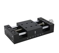 Xiuganpo Piattaforma Leggera per Regolazione Fine a Rotazione Manuale con Asse X Lineare, Resistente Ai Graffi e Alle Cadute, per Attrezzatura Fotografica, Passo 1,5 Mm