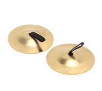 Xiuganpo Piatti da Dito in Rame Puro Campana da Dito Compatta e Squisita per la Danza del Ventre - 2 Pezzi, Ballo di Fine Anno (GOLD)