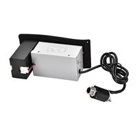 Xiuganpo Pickup per Chitarra, EQ Preamplificatore a 4 Bande con Controllo del Volume e Indicatore di Batteria Scarica Pickup Sotto la Sella con Scatola Batteria per Amplificare il Suono (Senza