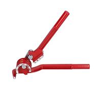 Xiuganpo Piegatubi in Acciaio, Strumento di Piegatura Manuale a 180 Gradi per Tubi in Rame, Ottone e Acciaio Inossidabile Sottile, Rosso, 1 Piegatubi