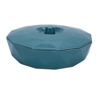 Xiuganpo Plastica: Vassoio Diviso, Spazio per lo Spazio -snack Resistenti Che Servono Vassoio per Cucine (BLUE)