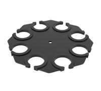 Xiuganpo Porta di Microfono Multiplo, Acciaio Al Carbonio 8 Slot Porta Microfono Multipli con Supporto Fino a 8 Microfoni, Supporto per Microfono Cablato e Wireless, Filo di Connessione