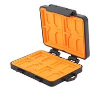 Xiuganpo Portable Memory Card Case, Waterproof Storage Organizer | Materiale ABS resistente, design antiurto, può contenere 8 schede di memoria, 14 schede piccole, 2 schede Nano SIM