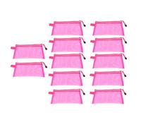 Xiuganpo Portapenne in Mesh Trasparente, 12 Pezzi, Con Chiusura Lampo,