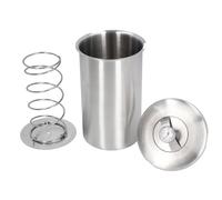Xiuganpo Pressa per Prosciutto in Acciaio Inox, Pressa per Carne con Termometro, Pentola a Pressione per Pancetta da Cucina per Preparare Salumi Fatti in Casa, Stampo Rotondo per Pressa