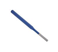 Xiuganpo Punzone per Spilli Paralleli, Punzone per Spinotti Trattato Termicamente su Tutto il Corpo in Acciaio Al Cromo CRV V da 6 Mm, per Spilli con Manico Blu per la Riparazione della Lavorazione