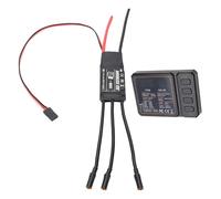 Xiuganpo RC Brushless ESC, Reazione a Farfalla Rapida RC Controller di velocità Elettrica Senza Scoppio con una Scheda di Programmazione per l'aeromobile del Modello