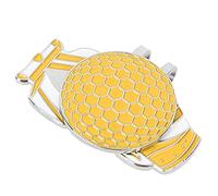 Xiuganpo Resistente Clip per Cappello da Indicatore Metallico Accessorio Portatile per la Pratica del Blu, Rosso (Yellow)