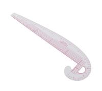 Xiuganpo Righello Curvo Trasparente in Plastica Ad Alta Precisione da 58 Cm Strumento di Progettazione di Modelli di Cucito per Disegni, Classificazioni e Ricami su Misura, Segni Chiari