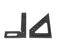 Xiuganpo Righello di Misurazione Multiangolo Imperiale 3D di Disegno Quadrata Accurata per Ingegneri e Carpentieri Lega di Alluminio (3,85")