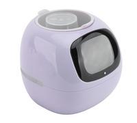 Xiuganpo Robot di Piantatrice Intelligente, Pentola di Fiori Intelligente con Espressione AI, Bocciolo Elettronico con Sensori di umidità della Luce Dell'acqua, Orologio, Calendario (PURPLE)