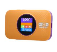 Xiuganpo Router WiFi Mobile 4G LTE, Hotspot Portatile con Slot SIM (ORANGE) | Router da viaggio WiFi 6 300Mbps, batteria da 3000mAh, tipo C, per viaggi in campeggio