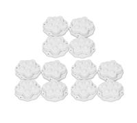 Xiuganpo Ruota Girevole 12 Pezzi Rotelle Autoadesive con Rotazione a 360° per Cuscinetti Ad Alto Carico per unità di Stoccaggio di Mobili con Materiale ABS (Perline di colla bianca)