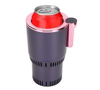 Xiuganpo Scaldabicchieri per Auto da 12 V, Portabicchieri Riscaldante con Touch Screen con Display Digitale della Temperatura per la Maggior Parte delle Lattine, Bottiglie, Uso in Viaggio (Oro rosa)