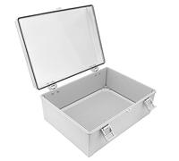 Xiuganpo Scatola/coperchio per Scatola di Giunzione Elettrica in Plastica Trasparente Impermeabile IP66 IP65 con Fibbia, Ideale per Collegamenti e Distribuzione