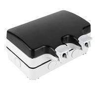 Xiuganpo Scatola Presa Impermeabile IP66, Custodia Multifunzionale per Doppia Presa Interruttore 86, Materiale PC Durevole, Adatta per Uso Esterno