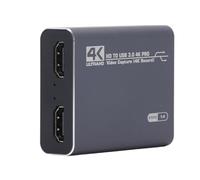Xiuganpo Scheda di Acquisizione Video 4K Interfaccia Multimediale HD Professionale per Streaming e Registrazione su PC DSLR in Lega di Alluminio