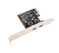 Xiuganpo Scheda PCIe di Tipo C per Desktop, Trasferimento Dati a 5 Gbps Chip ASM1042 Scheda di Espansione PCIe USB C, Adattatore Doppio di Tipo con 2 Porte di per PC Desktop OS X