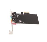 Xiuganpo Scheda Stereo Scheda PCI-E con Uscita Surround a 6 con CD Driver, Compatibile con 7/Vista/32/64 Bit per Amanti della Musica e Giocatori