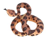 Xiuganpo Serpente a Sonagli Artificiale in Plastica, Realistico e Colorato, con Texture, per Bambini Dai 3 Anni da Collezionare Alle feste.