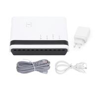 Xiuganpo Server di Stampa Wireless, Bridge LAN 10/100 Mbps con Porta USB 2.0 da 480 Mbps, Supporta 4 Stampanti, modalità Plug and Play, Cablato e WiFi 2,4 G, per Condividere Stampanti (Spina europea)