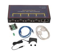 Xiuganpo Server Seriale Industriale, Convertitore da a Ethernet, 4 Porte for Automazione Industriale e Comunicazione Dati (Spina europea)