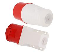 Xiuganpo Set Connettori Industriali 32AMP 5 Pin 3P+N+E per Varie Scene Interne Ed Esterne ABS/ottone/1 Set